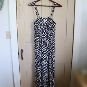 Zenergy by Chico's Maxi Zebra Dress Size 2